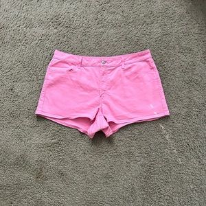 High Rise Neon Pink Shorts